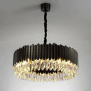 Modern black & gold decorbites crystal chandelier living room pendant light