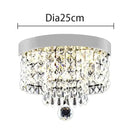 Modern gold crystal chandelier ceiling lamp kitchen fixture