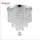 Modern gold crystal chandelier ceiling lamp kitchen fixture