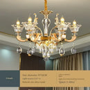 DecorBites™ Crystal Chandelier Ceiling Light for Living, Dining, and Bedroom