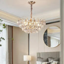 DecorBites™ Crystal Chandelier Ceiling Light for Living Room Bedroom Dining Room