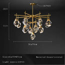 DecorBites™ Crystal Chandelier Ceiling Light Modern Design for Living Room Dining Area