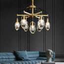 DecorBites™ Crystal Chandelier Ceiling Light Modern Design for Living Room Dining Area