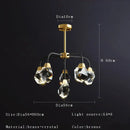 DecorBites™ Crystal Chandelier Ceiling Light Modern Design for Living Room Dining Area