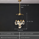 DecorBites™ Crystal Chandelier Ceiling Light Modern Design for Living Room Dining Area