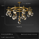 DecorBites™ Crystal Chandelier Ceiling Light Modern Design for Living Room Dining Area