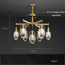 DecorBites™ Crystal Chandelier Ceiling Light Modern Design for Living Room Dining Area