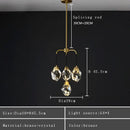 DecorBites™ Crystal Chandelier Ceiling Light Modern Design for Living Room Dining Area