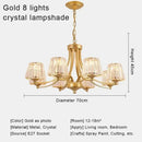Modern gold decorbites crystal chandelier for living room dining space