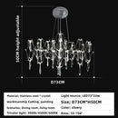 Gold decorbites crystal chandelier pendant light for dining room