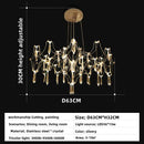 Gold decorbites crystal chandelier pendant light for dining room