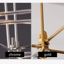 Gold decorbites crystal chandelier pendant light for dining room