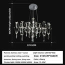 Gold decorbites crystal chandelier pendant light for dining room