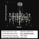Gold decorbites crystal chandelier pendant light for dining room