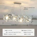 DecorBites™ Crystal Chandelier Chrome Ceiling Pendant Light Fixture for Modern Luxury Living Home Décor