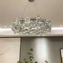 DecorBites™ Crystal Chandelier Chrome Ceiling Pendant Light Fixture for Modern Luxury Living Home Décor