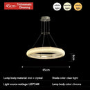 DecorBites™ Crystal Chandelier Chrome Light LED Ceiling Lights for Modern Luxury Décor