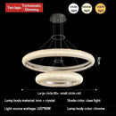 DecorBites™ Crystal Chandelier Chrome Light LED Ceiling Lights for Modern Luxury Décor