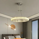 DecorBites™ Crystal Chandelier Chrome Light LED Ceiling Lights for Modern Luxury Décor