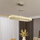 DecorBites™ Crystal Chandelier Chrome Light LED Ceiling Lights for Modern Luxury Décor