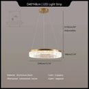 Modern gold decorbites crystal chandelier – dining room pendant light