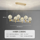 Gold crystal chandelier dandelion sphere light for living room