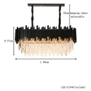 Modern gold & black decorbites crystal chandelier dining room light