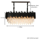 Modern gold & black decorbites crystal chandelier dining room light