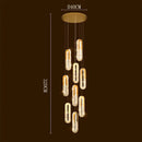 DecorBites™ Crystal Chandelier Dining Room Pendant Lights Ceiling Lamps Luxe Indoor Lighting