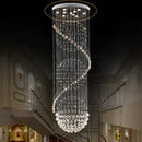 Modern faceted sphere crystal chandelier for villa staircase hall