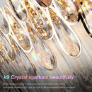 DecorBites™ Crystal Chandelier Duplex Spiral Staircase Post-modern Luxury Light