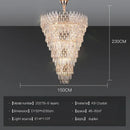 DecorBites™ Crystal Chandelier Duplex Spiral Staircase Post-modern Luxury Light
