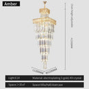 Modern gold decorbites crystal chandelier staircase pendant light