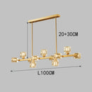 DecorBites™ Crystal Chandelier: Elegant Ceiling Light for Living & Dining Room, Luxury Pendant Lamp