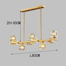 DecorBites™ Crystal Chandelier: Elegant Ceiling Light for Living & Dining Room, Luxury Pendant Lamp