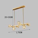 DecorBites™ Crystal Chandelier: Elegant Ceiling Light for Living & Dining Room, Luxury Pendant Lamp