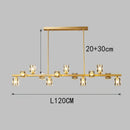 DecorBites™ Crystal Chandelier: Elegant Ceiling Light for Living & Dining Room, Luxury Pendant Lamp