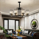Decorbites crystal chandelier gold geometric living room light