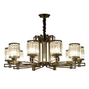 Decorbites crystal chandelier gold geometric living room light