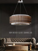 DecorBites™ Crystal Chandelier: Elegant Dimmable LED Light Fixture for Living Room & Dining Décor
