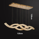 DecorBites™ Crystal Chandelier, Elegant Dining Room & Living Room Pendant Light