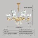 Elegant gold decorbites crystal chandelier for living room
