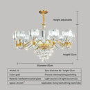 Elegant gold decorbites crystal chandelier for living room