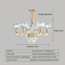 Elegant gold decorbites crystal chandelier for living room