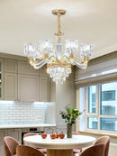 Elegant gold decorbites crystal chandelier for living room