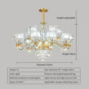Elegant gold decorbites crystal chandelier for living room
