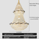 European gold decorbites crystal chandelier for living room luxury