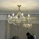 Antique silver decorbites crystal chandelier for dining room