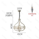 Antique silver decorbites crystal chandelier for dining room
