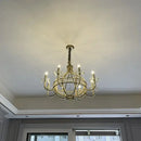 Antique silver decorbites crystal chandelier for dining room
